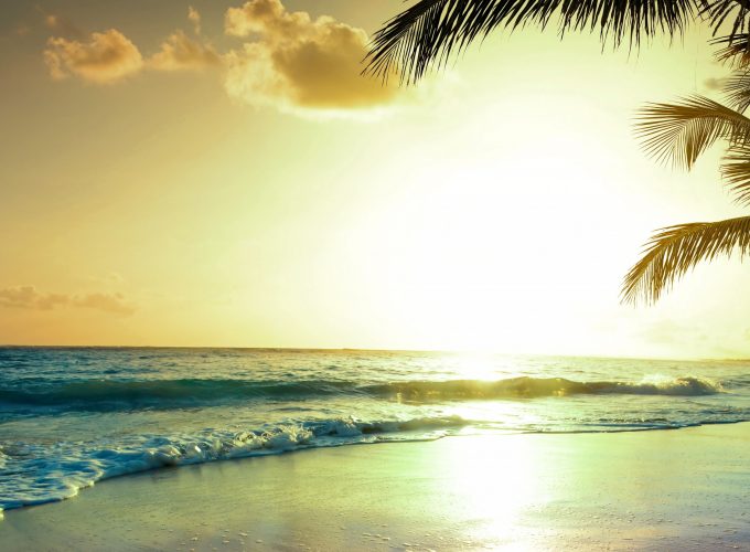 Wallpaper tropical beach, 5k, 4k wallpaper, paradise, sunset, Travel 7552417708
